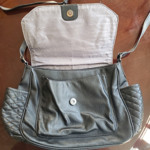 Retired Vera Wang Teal Pearl Forest Quilted Bag Purse Good Condition - Picture 12 of 13